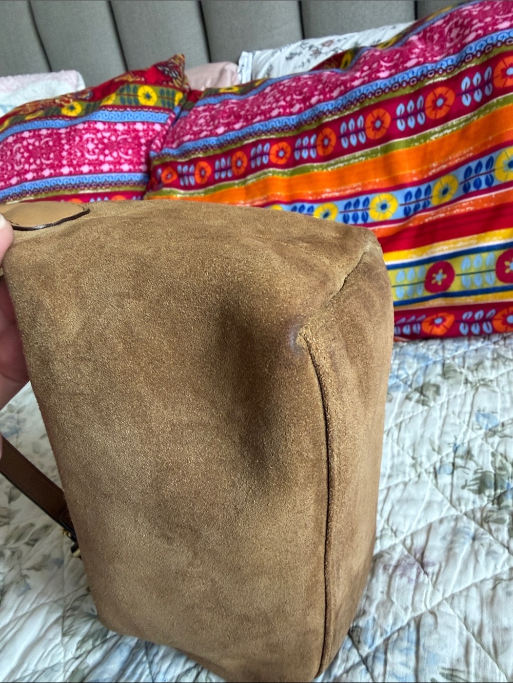 Coach Suede Vintage Demi Hobo Shoulder Bag Y2K - Picture 8 of 16